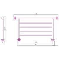 Полка для полотенца Сунержа 4П 370 30-2012-4370
