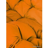 Подвесной диван M-Group Лежебока 11180207 (с коричневым ротангом/оранжевая подушка)