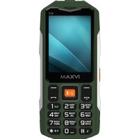 Кнопочный телефон Maxvi T19 (зеленый)
