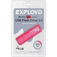 USB Flash Exployd 620 4GB (красный)