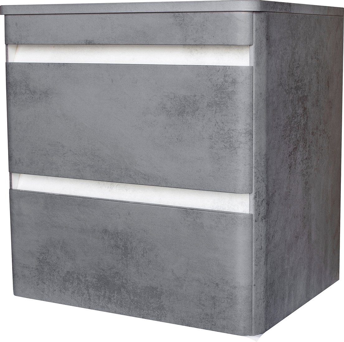 

Symbolite Тумба под умывальник Атлантика 80 Люкс Plus 2 ящика со столешницей + Атлантика 80 (подвесная, бетон темный)