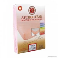 Простыня АртПостель На резинке Серая 254 (160x200x20) в Бресте