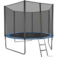 Батут GetActive Jump 10ft - 312 см с лестницей, внешней сеткой (синий)