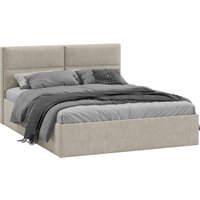 Кровать Трия Глосс универсальная с ПМ Тип 1 140x200 (микровелюр Jercy Cream)