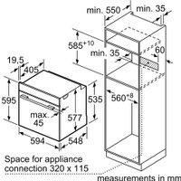 Электрический духовой шкаф Bosch Serie 8 HBG7764B1