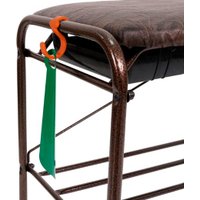 Полка для обуви ЗМИ Альфа 33 с сиденьем и ящиком ПДО А33СЯ (медный антик)