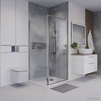 Душевой уголок Niagara 100x80x195 NG-65-10CH-CH80-34 (хром/шиншилла стекло)