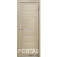 Межкомнатная дверь Portas S21 80x200 (лиственница крем, стекло мателюкс матовое)