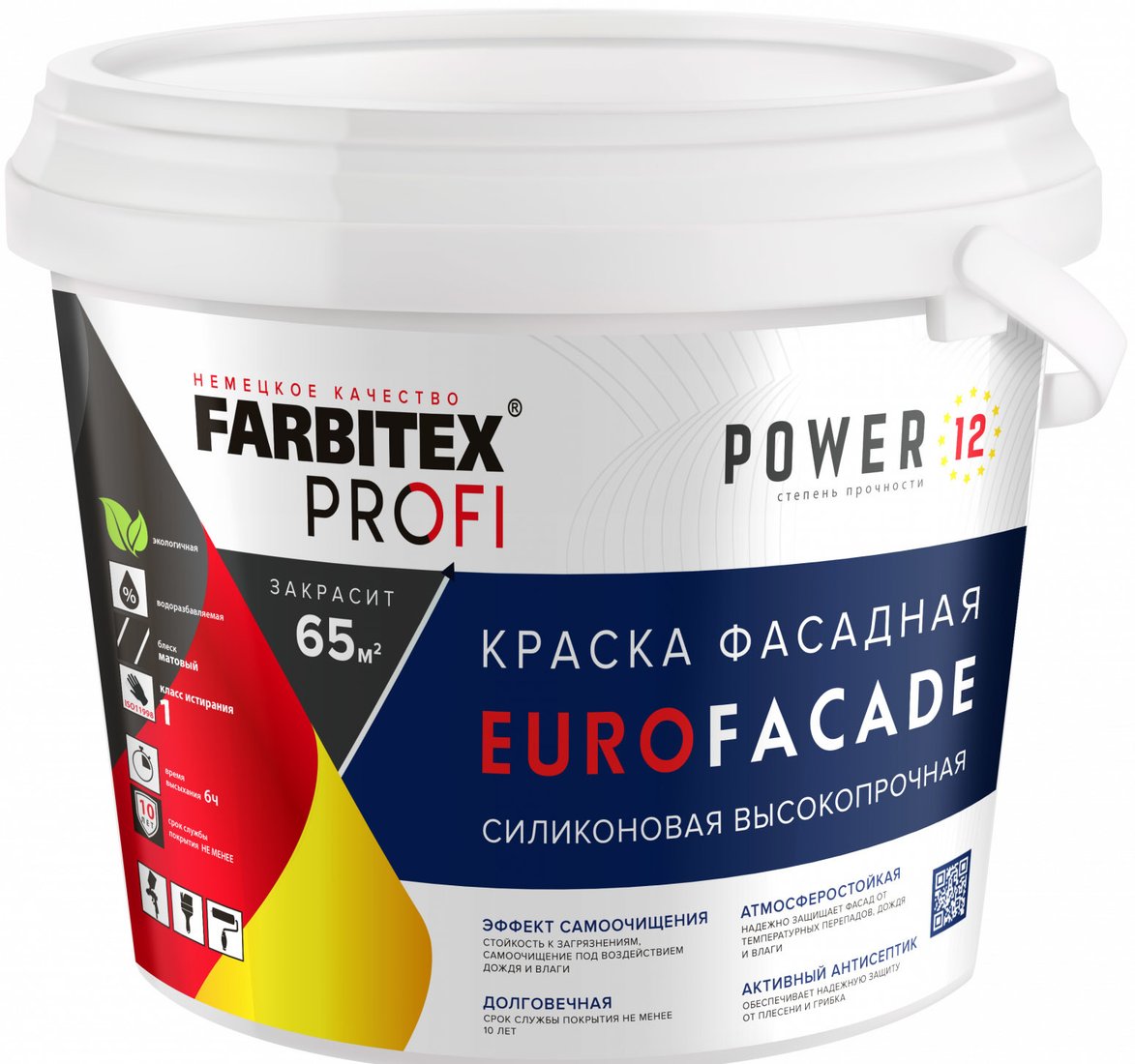 

Краска Farbitex Profi EuroFacade самоочищающаяся База А 6 кг (белый)