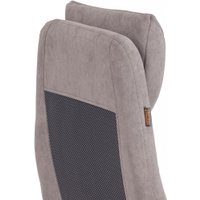 Офисное кресло TetChair Aviator флок/ткань (серый/серый)