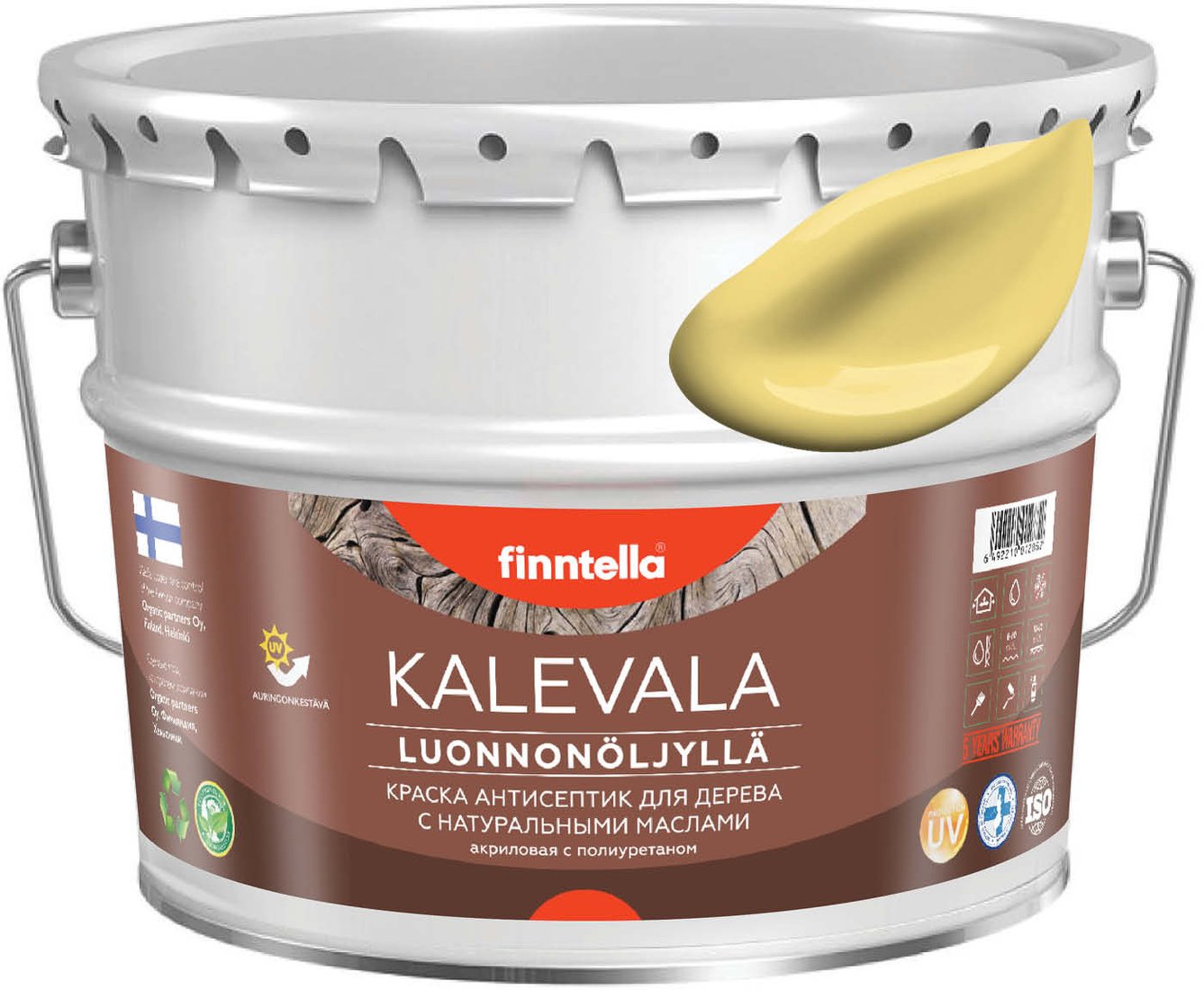 

Краска Finntella Kalevala Maissi F-13-1-9-FL114 9 л (желтый)