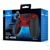Геймпад SVEN GC-4040 (черный/красный)