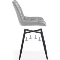 Стул Notta Челси (велюр бежевый/черный)