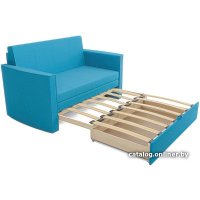 Диван Мебель-АРС Санта №2 (рогожка синий)