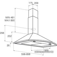 Кухонная вытяжка Jetair Jenny TC-S 90 INX-10 PRF0011143A