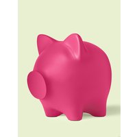 Копилка для денег PIG BANK свинка-копилка XL Розовый (фуксия)