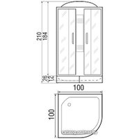 Душевая кабина River Nara 100/26 MT