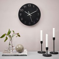 Настенные часы Ikea Туннис 805.105.64 (черный)