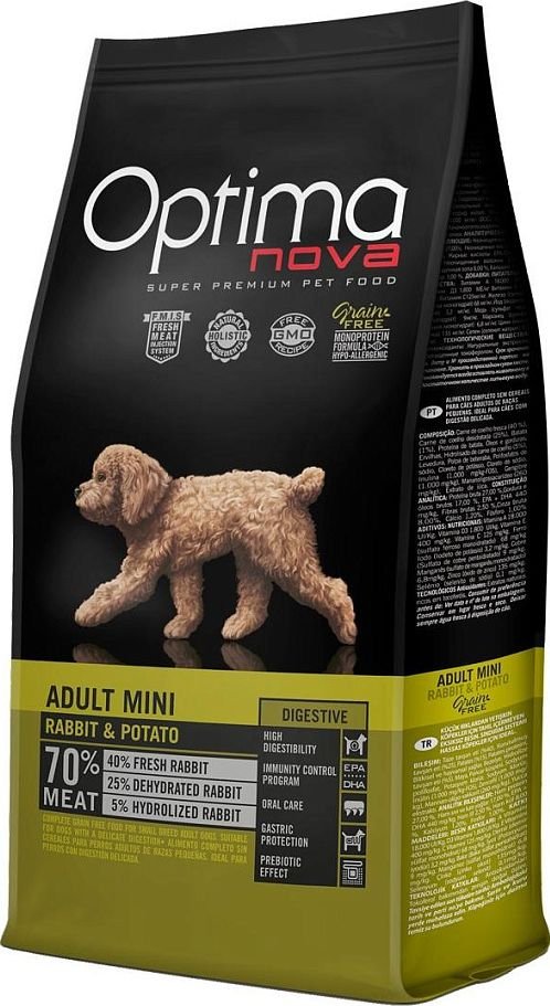 

Сухой корм для собак Optimanova Grain Free Adult Mini Rabbit 2 кг