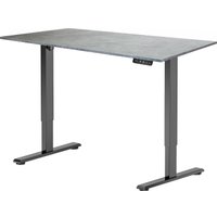 Стол для работы стоя ErgoSmart Electric Desk Prime 1200х650х18 мм (бетон чикаго светло-серый/черный)