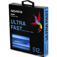 Внешний накопитель ADATA SE800 ASE800-512GU32G2-CBL 512GB (синий)