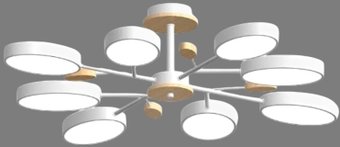 Подвесная люстра LED4U L3221-850 WH