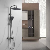 Душевая система  Shevanik S4436T (оружейная сталь)