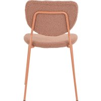 Стул Stool Group Gigi DRC-9155-B (коричневый букле/ножки розовые)