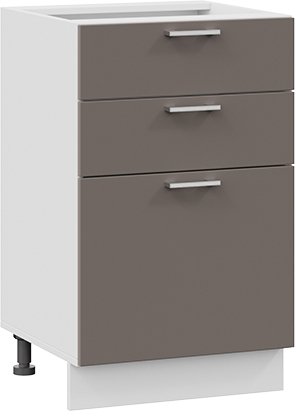 

Шкаф напольный Трия Габриэлла 1Н5Я3 (белый/муссон)