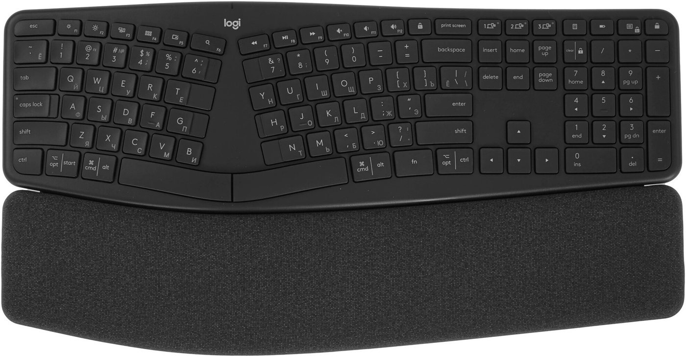 Клавиатура Logitech ERGO K860 920-010352 (с гравировкой)