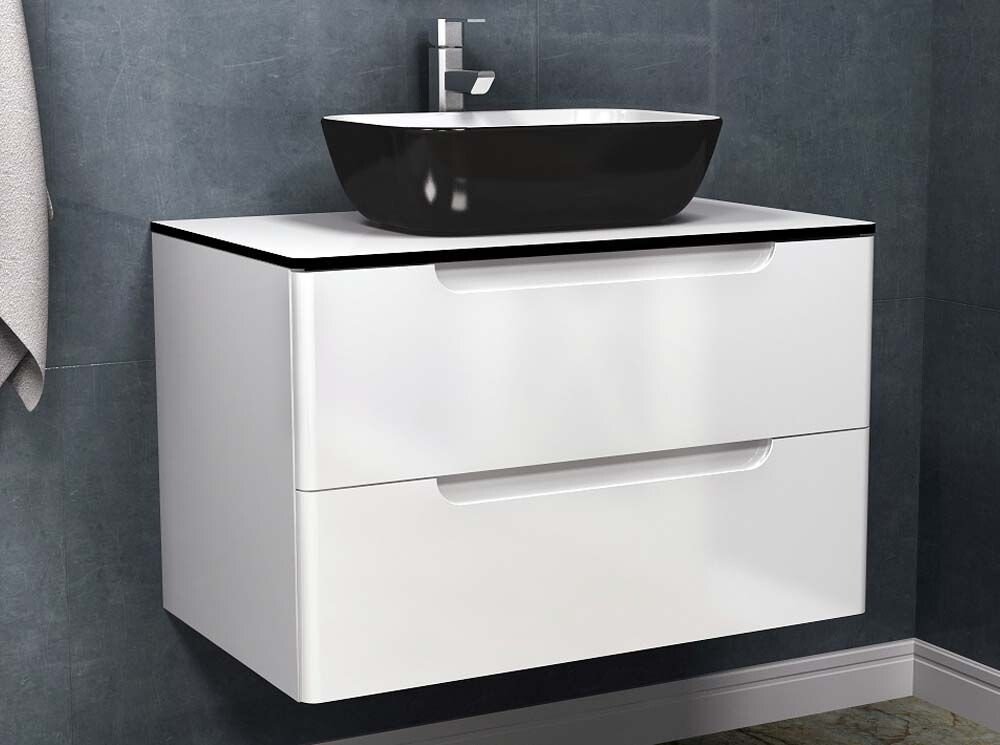 

Vela Тумба под умывальник Vela Венеция 80П под столешницу белый глянец TU27065