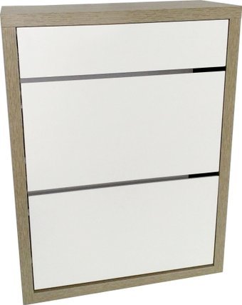 Тумба для обуви Анрат Элана 2.70ш белый+дуб сонома