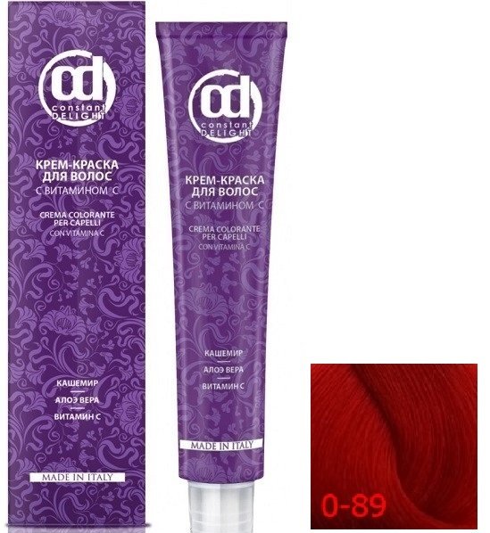 

Крем-краска для волос Constant Delight Crema Colorante с витамином С 0/89