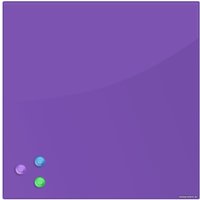 Магнитно-маркерная доска BRAUBERG стеклянная 45x45 см (фиолетовый)