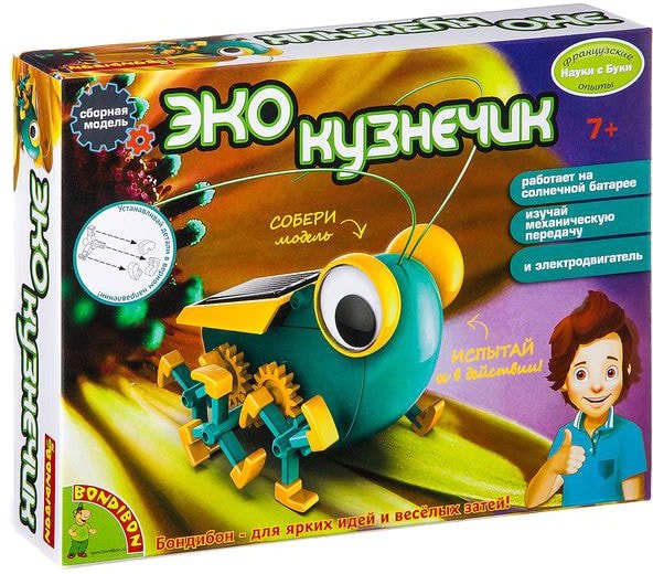 

Набор для опытов Bondibon Науки с Буки Эко кузнечик ВВ2407