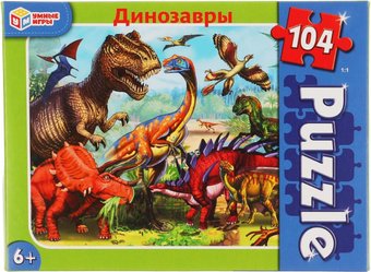 Пазл Умные игры Динозавры 4680107902610 (104 эл)