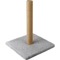 Когтеточка Leader Toys Столбик с квадратной платформой с кошачьей мятой МТ14023 (серый)