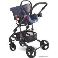 Универсальная коляска Lorelli Alba Classic (3 в 1, джинс синий)