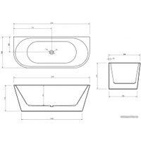 Ванна Abber AB9216-1.5 150x80