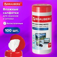 Влажные салфетки BRAUBERG 510122 (100 шт)