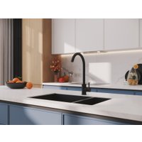 Смеситель Cersanit Cомо однорычажный 68243 (черный)