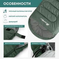Спальный мешок RSP Outdoors Sleep 450 BIG R (зеленый, молния справа)