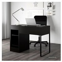 Стол Ikea Микке 102.447.43 (черный/коричневый)