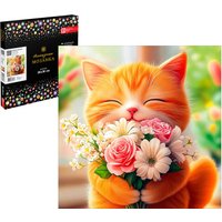 Алмазная мозаика  Феникс+ Котенок с букетом 71438