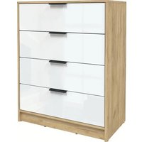 Комод Интерлиния Концепт КТ-К80 Глосс (дуб золотой/белый глянец)
