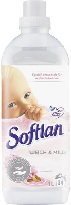 

Ополаскиватель для белья Softlan Нежный и мягкий концентрат 1 л