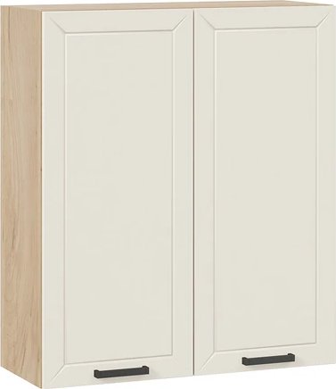 

Шкаф навесной Трия Лорас 1ВВ8 с двумя дверями (дуб крафт золотой/холст брюле)