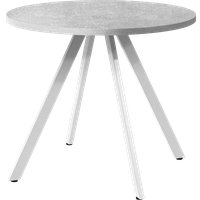 Обеденная группа Millwood Олесунн D90x90x75 (бетон/металл белый)