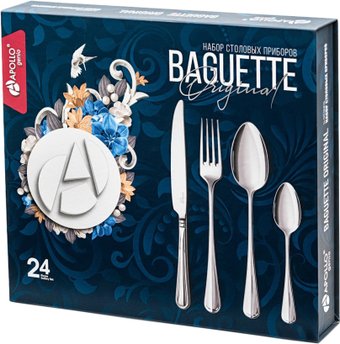 Набор столовых приборов Apollo Genio Baguette Original BGO-24