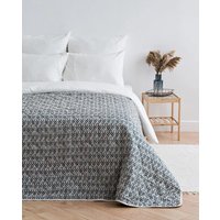 Покрывало Лен наш Амелия 3887/2 215874 (145x205, бежевый/голубой)